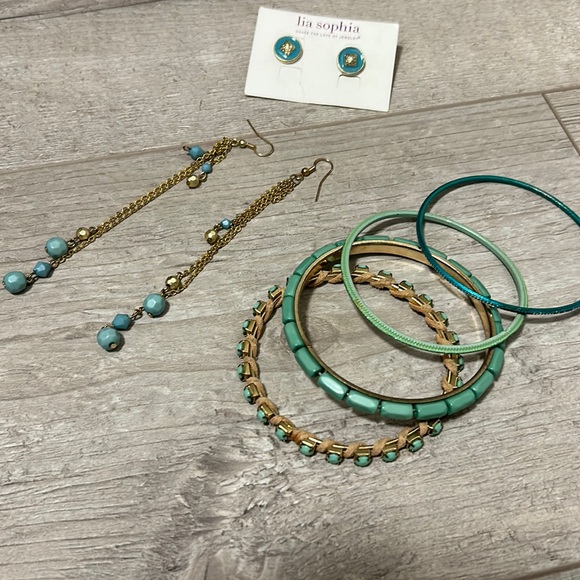 Turquoise jewelry set - Picture 1 of 3